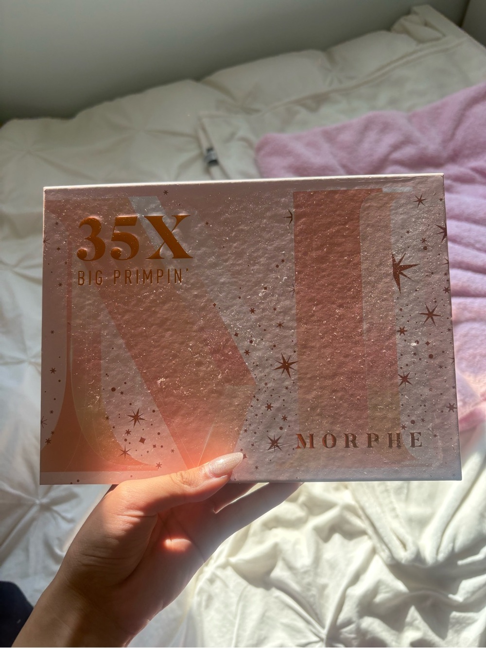 Morphe 35X Big Primpin' Eyeshadow Palette - Rose Gold & Pink Accents